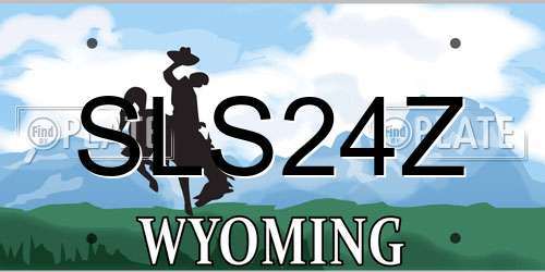 SLS24Z Wyoming License Plate