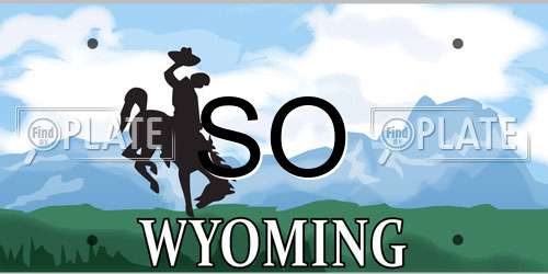 SO Wyoming License Plate