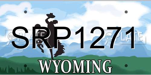 SRP1271 Wyoming License Plate