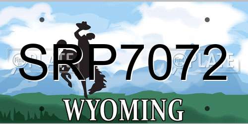 SRP7072 Wyoming License Plate