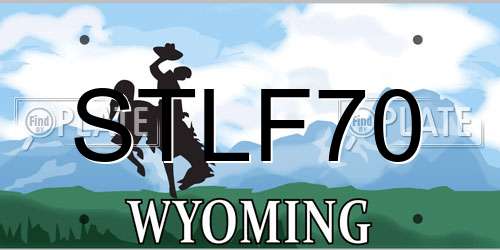STLF70 Wyoming License Plate
