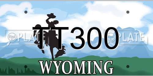 TT300 Wyoming License Plate