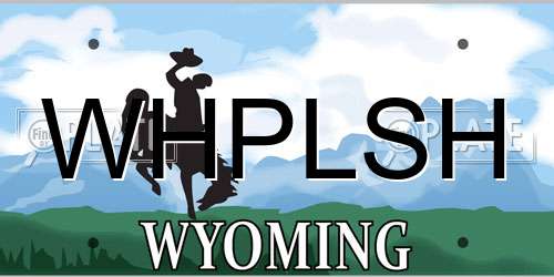 WHPLSH Wyoming License Plate