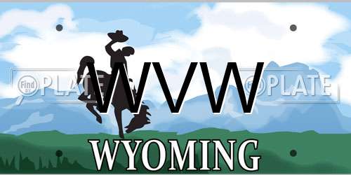 WVW Wyoming License Plate