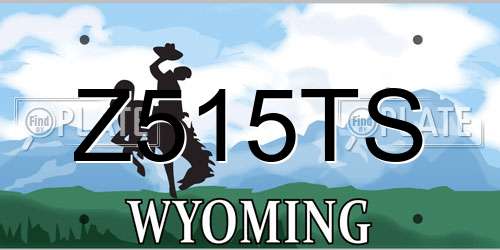 Z515TS Wyoming License Plate