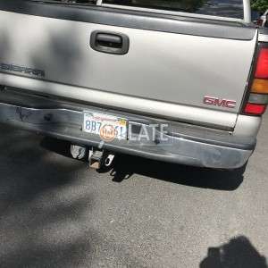 8B76361 CA License Plate