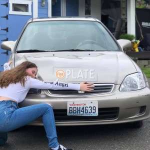 BBH4639 WA License Plate