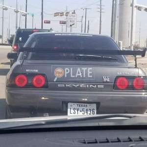 LSY5436 TX License Plate