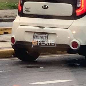 PNUTBTR LA License Plate