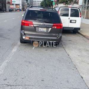5KLD610 CA License Plate