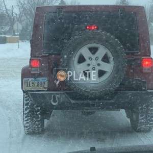 1L5697 SD License Plate