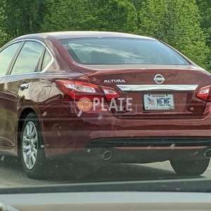 MEME ME License Plate