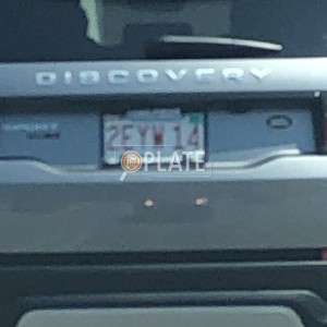 2EYW14 MA License Plate