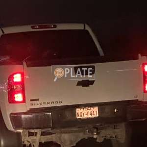 NGY0447 TX License Plate