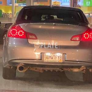 OMWTFYB ME License Plate