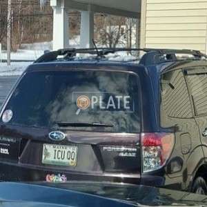 ICUQQ ME License Plate