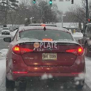 THEDORK ME License Plate
