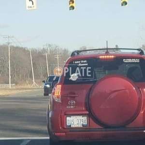 DUS3794 MI License Plate