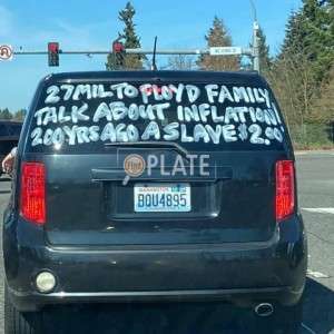BQU4895 WA License Plate