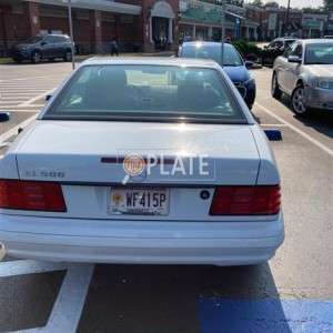 WF415P GA License Plate
