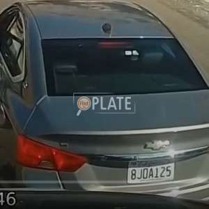 8JOA125 CA License Plate