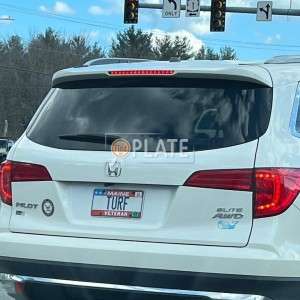 TURF ME License Plate