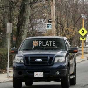 1MS492 MA License Plate