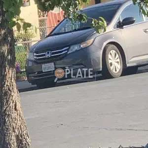 RUN CA License Plate