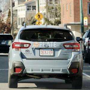 3EXJ49 MA License Plate