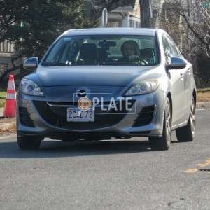 2CAD72 MA License Plate
