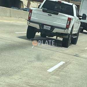 Z106096 LA License Plate