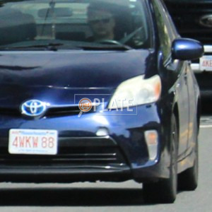 4WKW88 MA License Plate