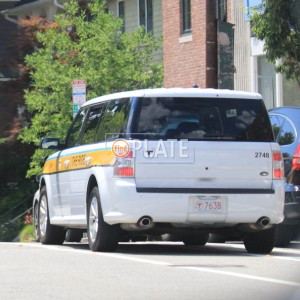 T7638 MA License Plate