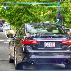 91GB83 MA License Plate