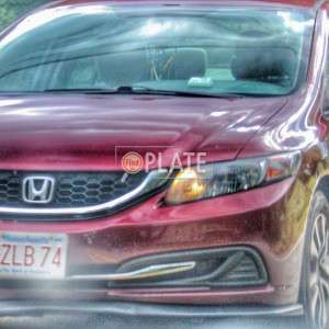 3ZLB74 MA License Plate
