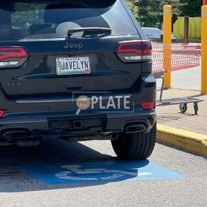 JAVELYN ME License Plate