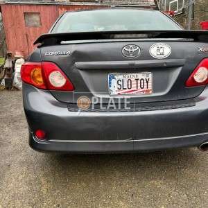 SLOTOY ME License Plate
