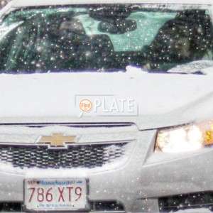 786XT9 MA License Plate