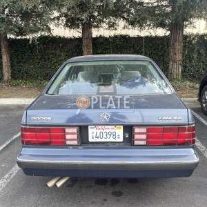 DLR CA License Plate