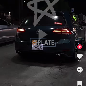 TVW3142 TX License Plate
