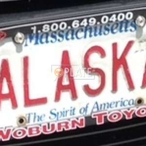 A MA License Plate