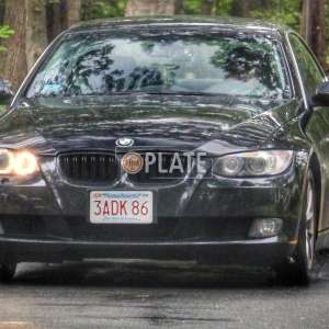 3ADK86 MA License Plate