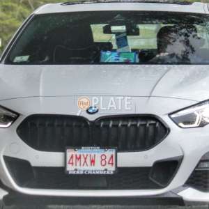 4MXW84 MA License Plate