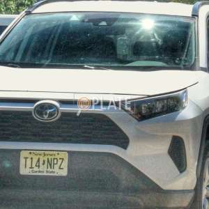 T14NPZ NJ License Plate