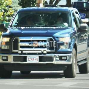 4ZKM78 MA License Plate