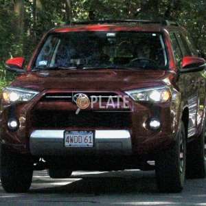 4WDD61 MA License Plate