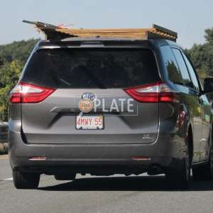 4MWY55 MA License Plate