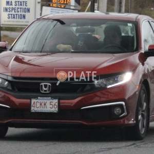 4CKK56 MA License Plate