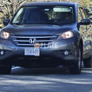 358GS2 MA License Plate