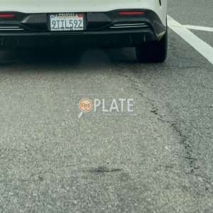 9TIL592 CA License Plate